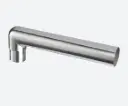 Raccord, 90° pour 180°, côtés asymétriques; 130306-233; tube Ø33,7 mm x 2 mm, inox brossé 304 (13030623312)