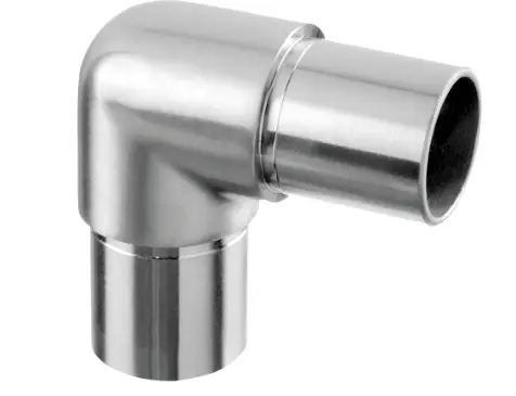 Raccord, 90°, arrondi; 130303-042-12; tube Ø42,4 mm x 2,6 mm, inox brossé 304 (13030304212)