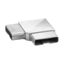 Raccord, Square Line, 90°; 144301-062-12; tube 60x20x2 mm, inox brossé 316 (14430126212)