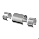 Raccord, incl. 2 adpatateurs; 176791-042; m-c bois à fond de gorge Ø42 mm, inox brossé 304 (20679004212)
