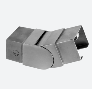 Raccord, orientable (25°-55°) vers le haut; 136342-640-01-12; tube à fd de gorge, 60x40x1,5 mm, inox brossé 304 (13631264012) - SELL OUT
