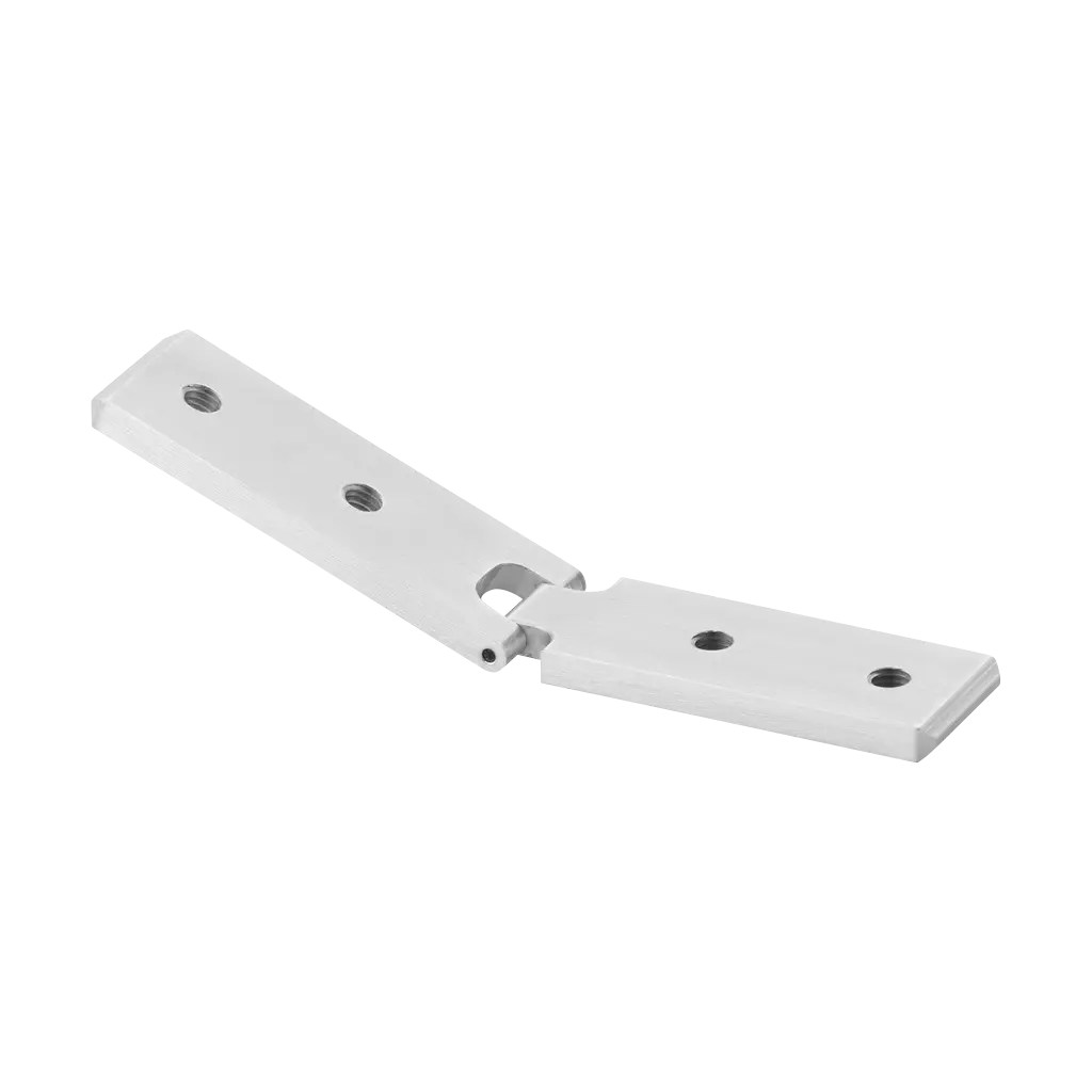 Raccord, orientable, (- 90° à + 90°); 166798; vertical, tube á fond de gorge, aluminium, brut (16679200000)