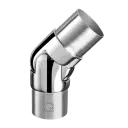 Raccord, orientable, (0°-70°); 140312-242-10; tube Ø42,4 mm x 2 mm, inox poli 316 (14031224210)