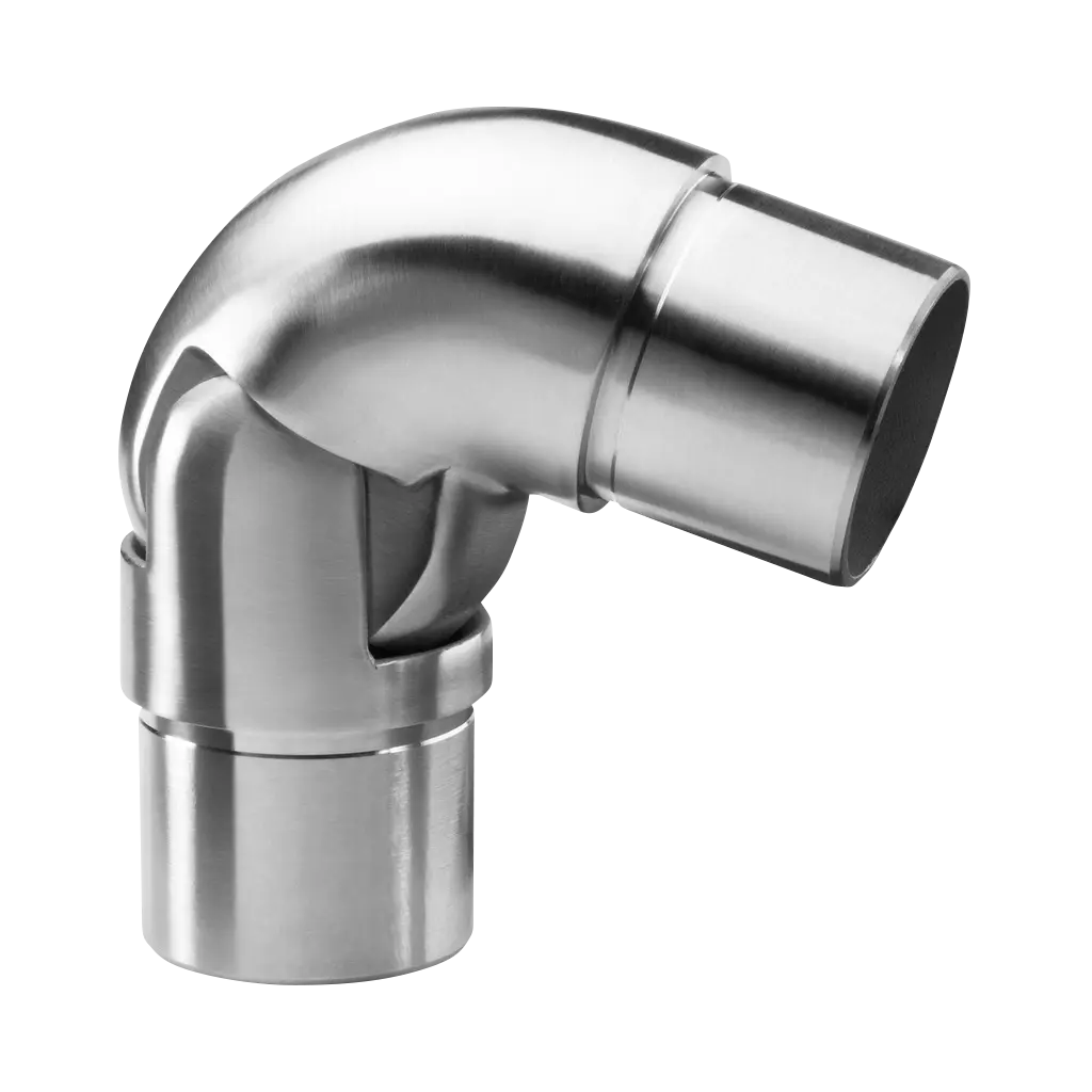 Raccord, orientable, (40°-70°); 140319-242-12; tube Ø42,4 mm x 2 mm, inox brossé 316 (14031924212)