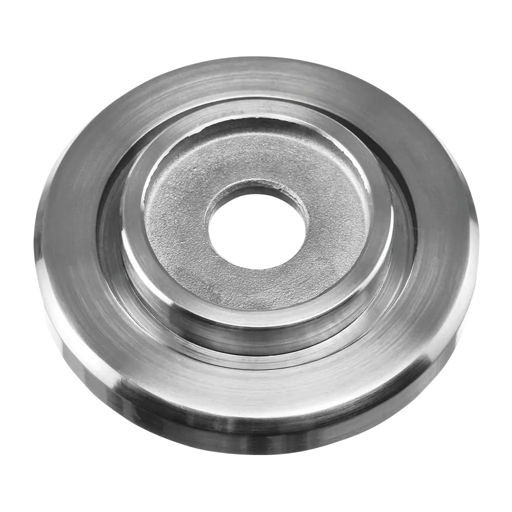 Rosace, tube Ø42,4 mm, rond, 60 mm; 130501-042; inox brossé 304 (13050104212)