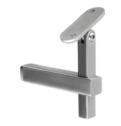 Support de main-courante Square L. orientable; 134133-042-12; pour tube, main-courante Ø42,4 mm, inox brossé 304 (13413304212)