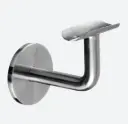 Support de main-courante p. mur, filetage M8; 140111-048-12; main-courante Ø48,3 mm, inox brossé 316 (14011104812)