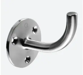 Support de main-courante pour mur, filetage M8; 130114; main-courante á souder, inox brossé 304 (13011400012)