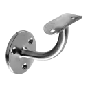 Support de main-courante pour mur; 100112-042; main-courante Ø42,4 mm, zamak, aspect inox brossé (10011204219)