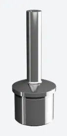 Support de main-courante pour tube, filetage M6; 140687-12; , pour balustre poste Ø42,4 mm x 2,6 mm, acier inoxydable 316, brossé - NEW