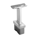 Support de main-courante sur poteau Square L.; 144711-048-12; 60x30x2,6 mm, main-cour. Ø48,3 mm, inox brossé 316 (14471104812)