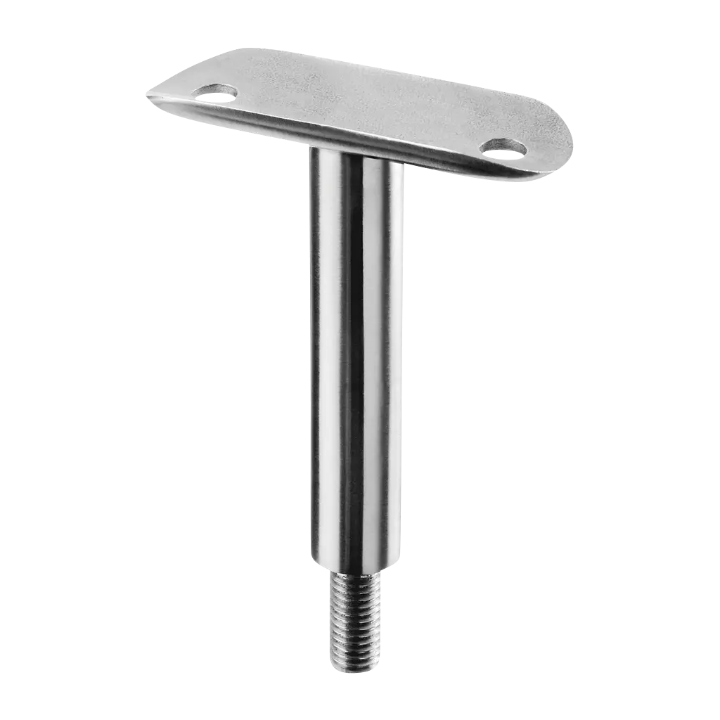 Support de main-courante sur poteau, M10; 130810-042-00; main-courante Ø42,4 mm, inox brossé 304 (13081004212)