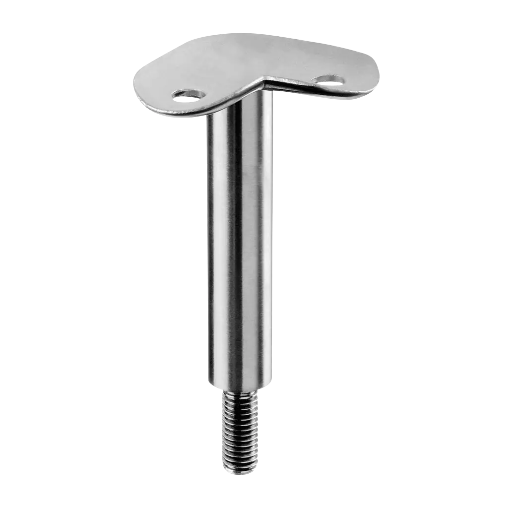 Support de main-courante sur poteau, M10; 130810-042-90; 90°, main-courante Ø42,4 mm, inox brossé 304 (13081094212)