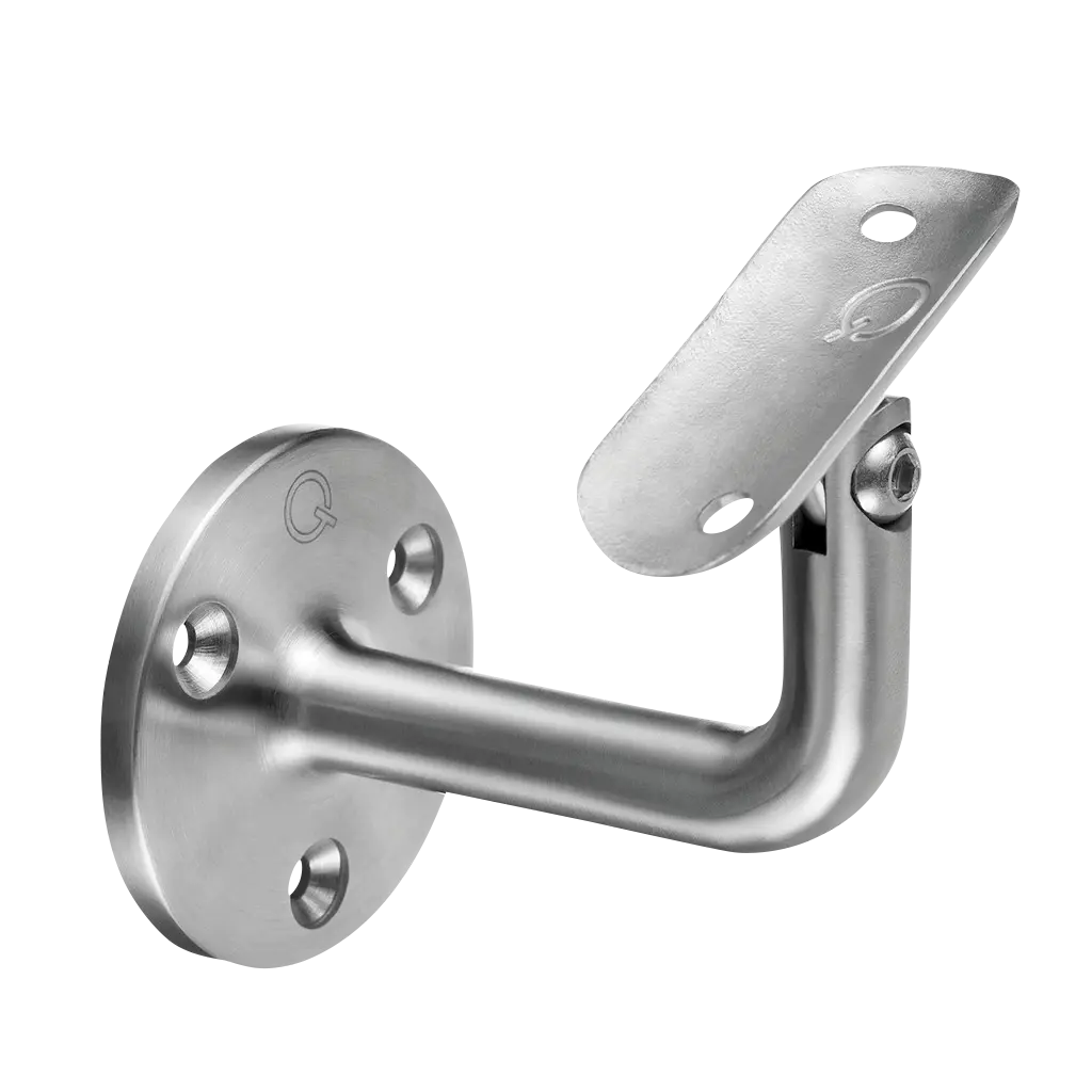 Support de main-courante, orientable, p. mur; 130102-048-12; main-courante Ø48,3 mm, inox brossé 304 (13010204812)