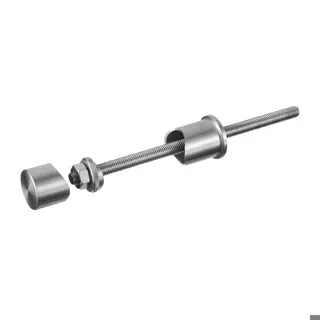 Support pour poteau MOD 0550, montage latéral; 140550-042-12; pour tube Ø42,4 mm, inox brossé 316 (14055004212)
