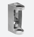 Support pour poteau MOD 0557, montage latéral; 130557-048-12; pour tube Ø48,3 mm, inox brossé 304 (13055704812)