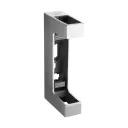Support pour poteau, Square Line, MOD 4558; 144558-063-12; montage latéral, p. tube 60x30 mm, inox brossé 316 (14455806312)