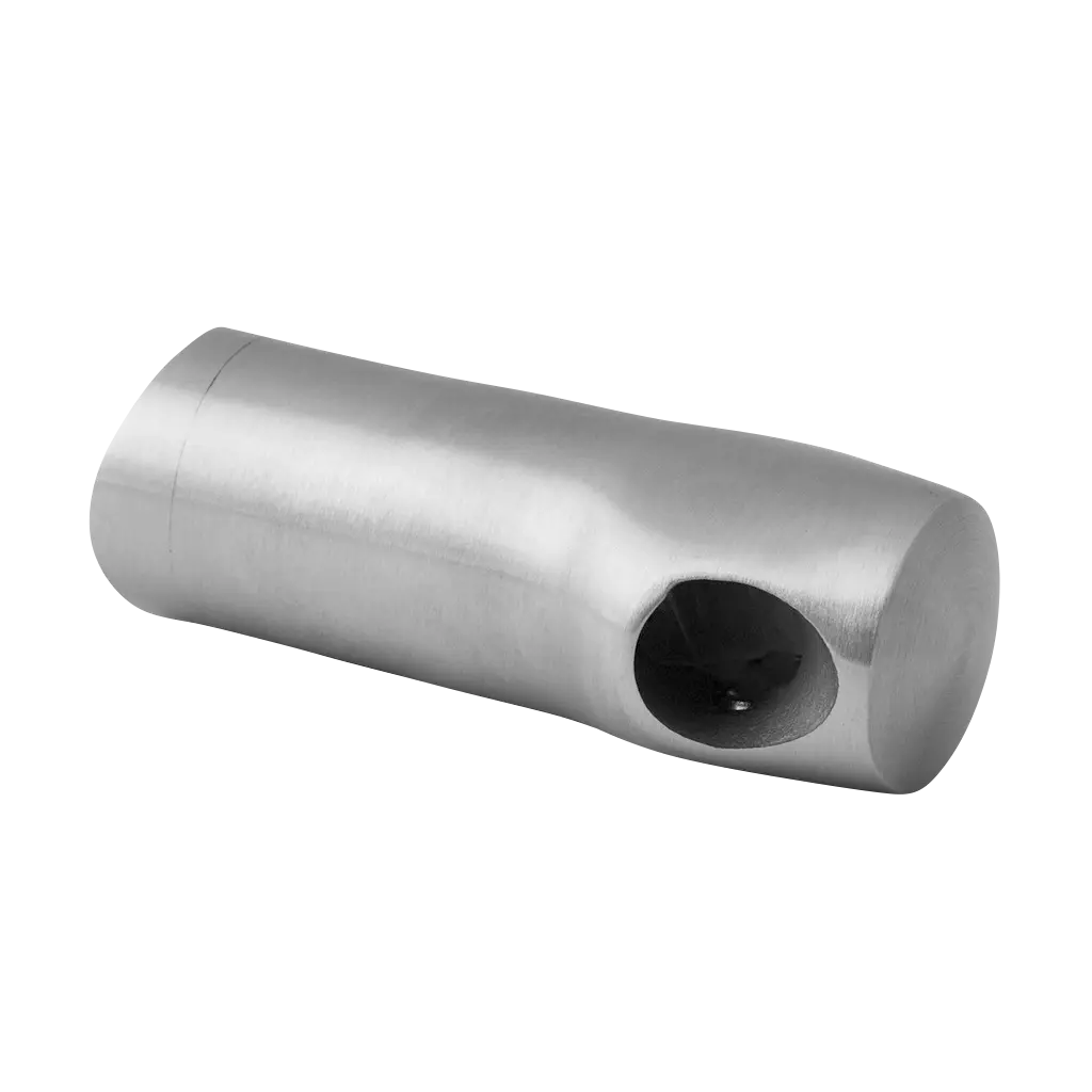Support travers. de lisse, 90° angle rentrant; 140834-042-12; tube Ø42,4 mm, inox brossé 316 (14083404212)