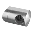Support traversants perçage droite barreØ12mm; 130833-048-12; tube Ø48,3 mm, inox brossé 304 (13083304812)