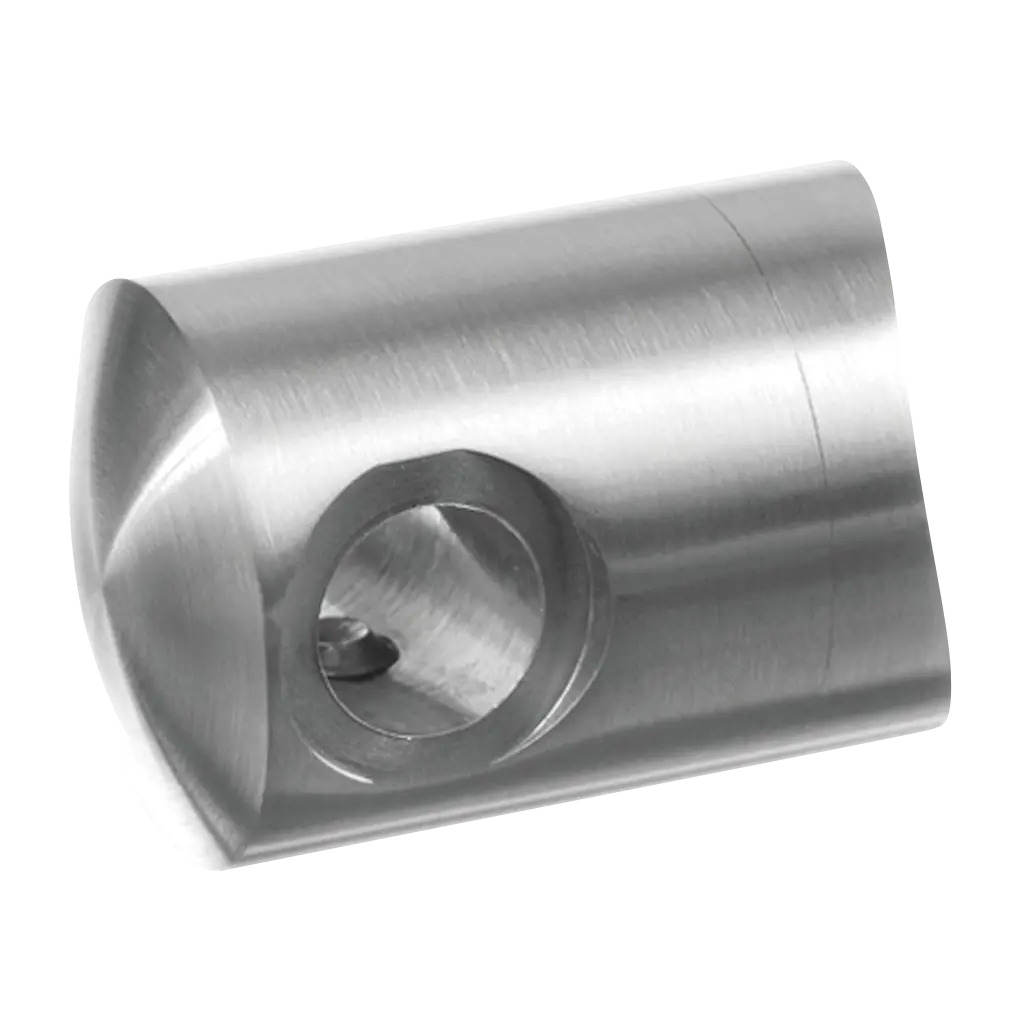 Support traversants pour câble pour tendeur; 137450-042-01; gauche, câble 3,2mm, tube Ø42,4mm, inox brossé 304 (13745204212)