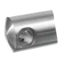 Support traversants pour câble pour tendeur; 137450-042-01; gauche, câble 3,2mm, tube Ø42,4mm, inox brossé 304 (13745204212)