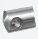 Support traversants pour câble pour tendeur; 147450-042-02; droite, câble 3,2mm, tube Ø42,4mm, inox brossé 316 (14745304212)