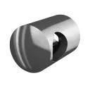 Support traversants, gauche; 140842-000-12; , pour tube Ø16 mm, acier inoxydable 316, brossé - Q-TUBE