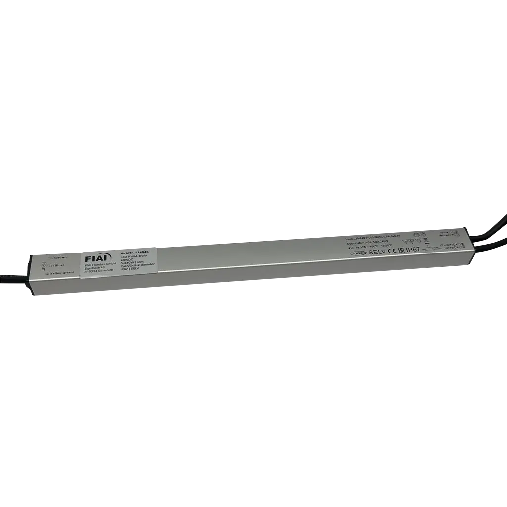 Transformateur pour LED, Linear Light, 48V; 200045-240-67; , 240W, IP67 pour extérieur utiliser, gradable, avec DALI