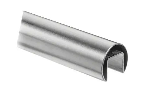 Tube à fond de gorge, Ø30x1,5 mm, L= 2500 mm; 146930-25-12; U=14x18 mm, inox brossé 316 (14692503012)