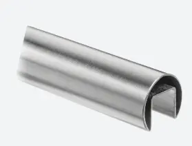 Tube à fond de gorge, Ø30x1,5 mm, L=5000 mm; 146930-50-12; U=14x18 mm, inox brossé 316 (14692003012)