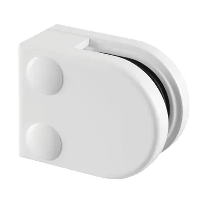 Pince à verre, MOD 20, sans cales, plat, zamak, blanc RAL 9016 