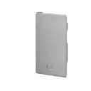 Embout, Easy Glass 3kN, montage latéral, droite, aluminium, aspect inox brossé, anodisé