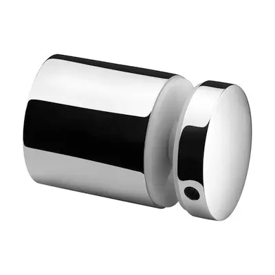 Adaptateur à verre, réglable, Ø50 mm, plat, plaque 50 mm, verre 8 - 25,52 mm, inox poli 304