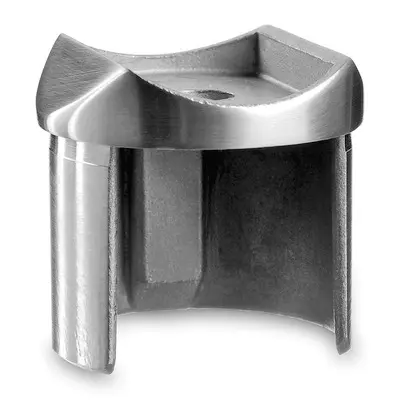 Adaptateur pour tube pour tube à fond de gorge, Ø42,4 mm à Ø42,4 mm, inox brossé 304