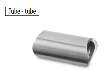 Entretoise tubes ø 33,7 / ø 33,7 - Inox 304