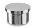 Embout, plat, pour tube Ø48,3 mm x 2 mm, inox brossé 316