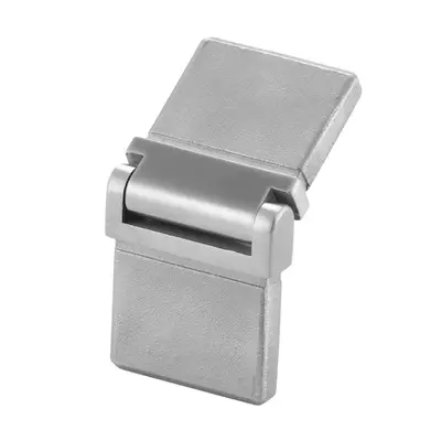 Raccord, Square Line, orientable, (0°-70°), tube 40x10x1,5 mm, inox brossé 316