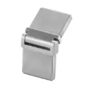 Raccord, Square Line, orientable, (0°-70°), tube 40x10x1,5 mm, inox brossé 316