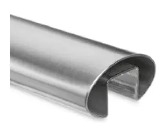Tube à fond de gorge Ovale 80 x 40 - L : 2500 - Inox 304  (€/P)