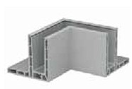 Angle intérieur 90°, Easy Glass Smart "F" pour montage au sol, aluminium brossé, anodisé (16631303218)
