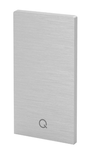 Embout, Easy Glass Smart, montage au sol; gauche & droit, aluminium brossé, anodisé (16673403018)