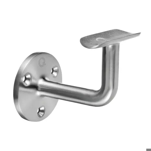 Support de main-courante, mur, déportée=75 mm; 130100-042-12; main-courante Ø42,4 mm, inox brossé 304 (13010004212)