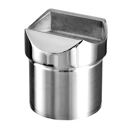 [140770-042-10] Adaptateur pour tube, tube Ø42,4 mm x 2 mm; 140770-042-10; main-courante Ø42,4 mm, inox poli 316 (14077224210)