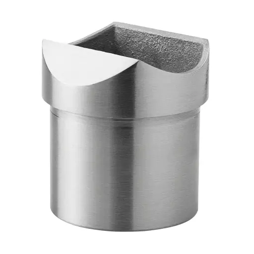 [140770-042-12] Adaptateur pour tube, tube Ø42,4 mm x 2 mm; 140770-042-12; main-courante Ø42,4 mm, inox brossé 316 (14077224212)