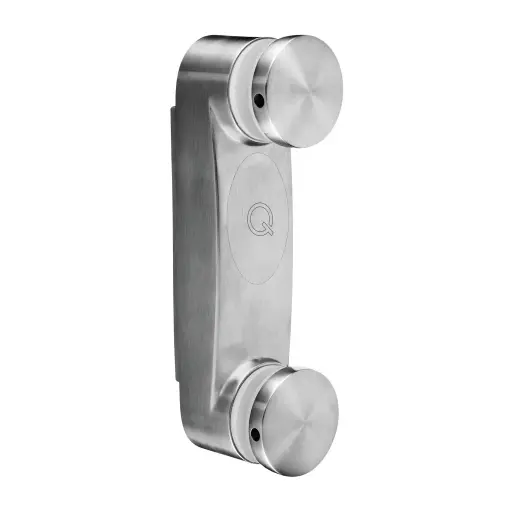 Adaptateur à verre avec plaque, angle réglable; 130766; pour verre 8 - 21,52 mm, inox brossé 304 (13076600012)