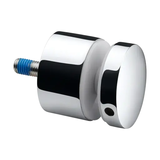 [140747-030-10] Adaptateur à verre Ø50 mm, plat, plaque 30 mm; 140747-030-10; filetage M10, verre 8 - 25,52 mm, inox poli 316 (14074730010)
