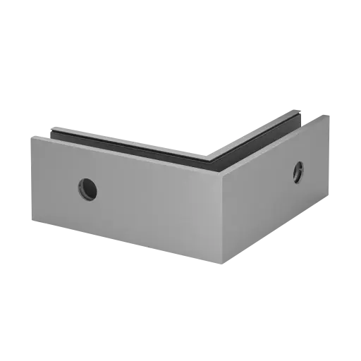 Angle extérieur 90°, Easy Glass Smart; 168231-02-00; montage latéral, aluminium, brut (16631603100)