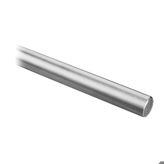 [131910-012-25-12] Barre, Ø12 mm; 131910-012-25-12; L=2500 mm, inox brossé 304 (13892501212) - Q-TUBE