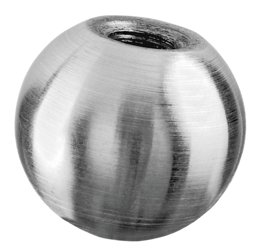 [130220-030] Boule décorative, massif, Ø30 mm, filetage M8; 130220-030; inox brossé 304 (13022003012) - SELL OUT