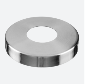 [140512-033-12] Cache-embase; 140512-033-12; tube Ø33,7 mm, Ø105 x 18 mm, inox brossé 316 (14051203312)